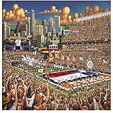Dowdle Folk Art Puzzles - University of Texas Longhorns UT Puzzle, 500 Pieces