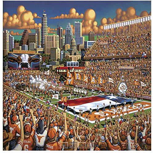 Dowdle Folk Art Puzzles - University of Texas Longhorns UT Puzzle, 500 Pieces