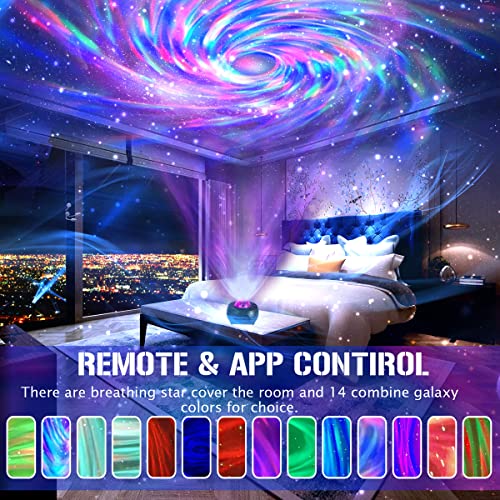 KisMee Galaxy Projector Ceiling Decor Star Light Projector Psychedelic