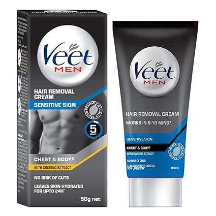 Veet Hair Removal Cream For Men Sensitive Skin 50g Amazon In