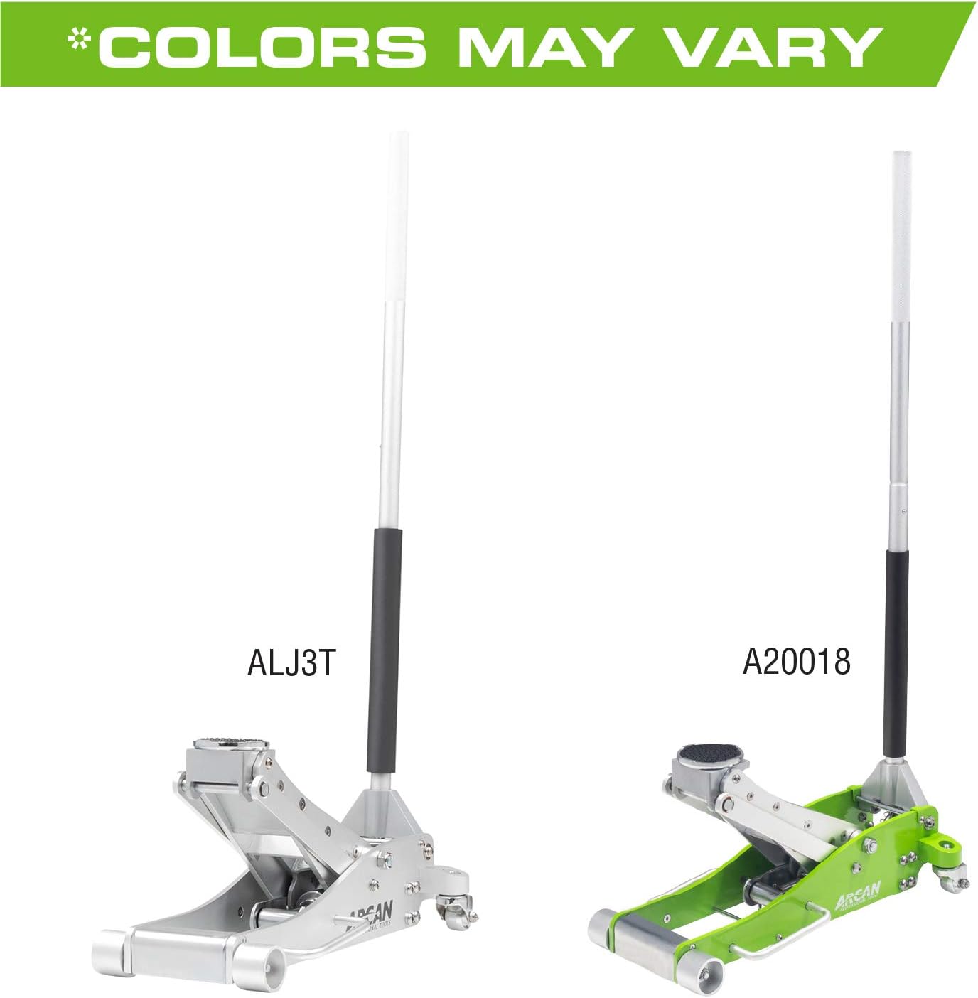 Arcan 3-Ton Quick Rise Aluminum Floor Jack with Dual Pump Pistons & Reinforced Lifting Arm (ALJ3T / A20018) - Auto Floor Jacks - 