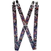 Buckle-Down unisex adults Buckle-down - Cats Suspenders, Cats, One Size US
