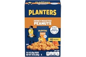Planters Honey Roasted Peanuts (60 ct Pack, 6 Boxes of 10 Bags)