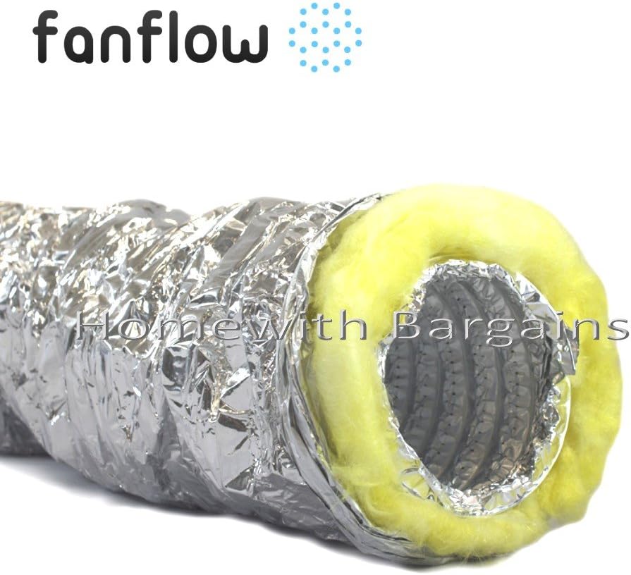 FANFLOW 6" Acoustic Insulated Flexable Ducting x 5m
