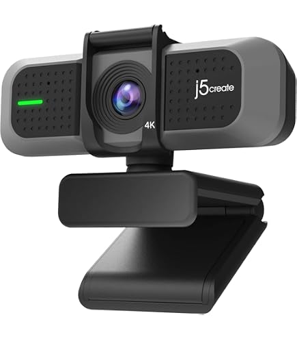 Amazon.com: j5create 4K Wide Angle Webcam with Microphone/Privacy