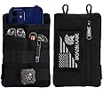 VIPERADE VE3-P EDC Pouch Small EDC Tool Bag EDC Organiser Bag Pocket Organiser Nylon Multitool Bag Small for Torch Multitools Pen Notebook Black