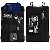 VIPERADE VE3-P EDC Pouch Small EDC Tool Bag Organiser Bag Pocket Organiser Nylon Multitool Bag Small for Torch Multitools Pen Notebook Black