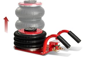 BullsArmor Air Jack 3 Ton (6,600 lbs) Capacity - Heavy Duty Triple Bag Pneumatic Air Bag Car Jack for Rapid Lift (Lifting Hei