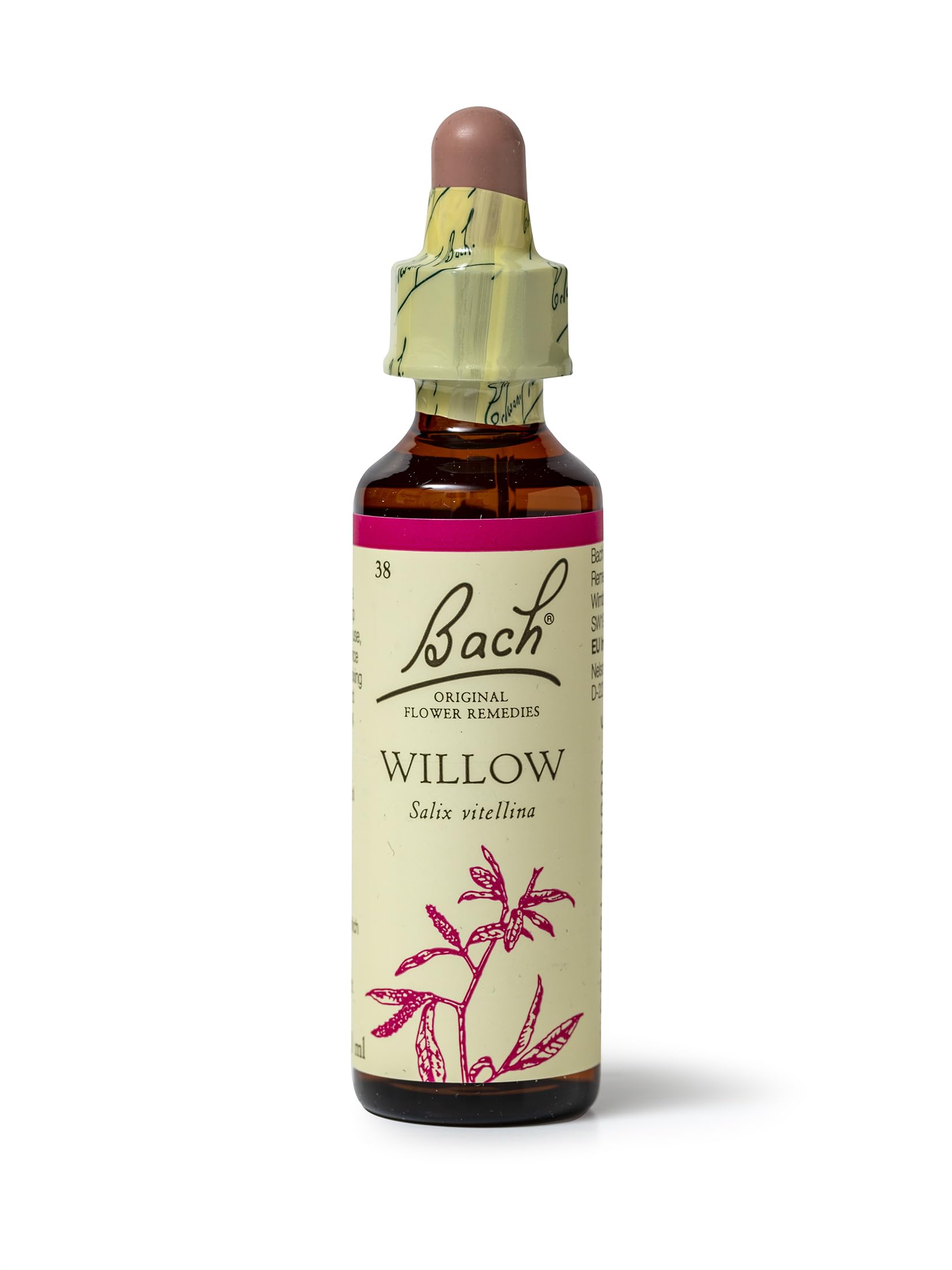Bach Original Flower Remedies Willow, Find Joy & Hope, Forgive & Forget, Emotional Wellness, Natural Flower Essence, 20ml