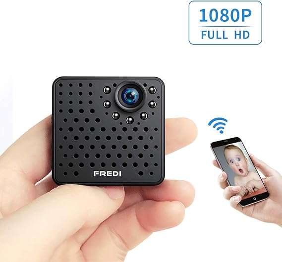 Amazon Co Jp Fredi 隠しカメラ 小型 長時間録画対応 Wifi 防犯カメラ 1080p 小型ビデオカメラ 高画質 録音 動体検知 暗視機能 Pc Ipad Iphone Android 対応 家電 カメラ