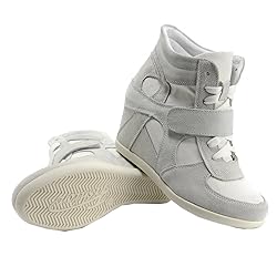 Women's Formal Wedge Hidden Heel Suede Leather