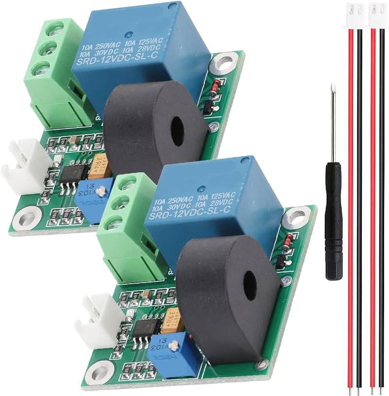 Youmile 2x AC Current Sensor Module 0-5A Relay Over-Current Protection Switch