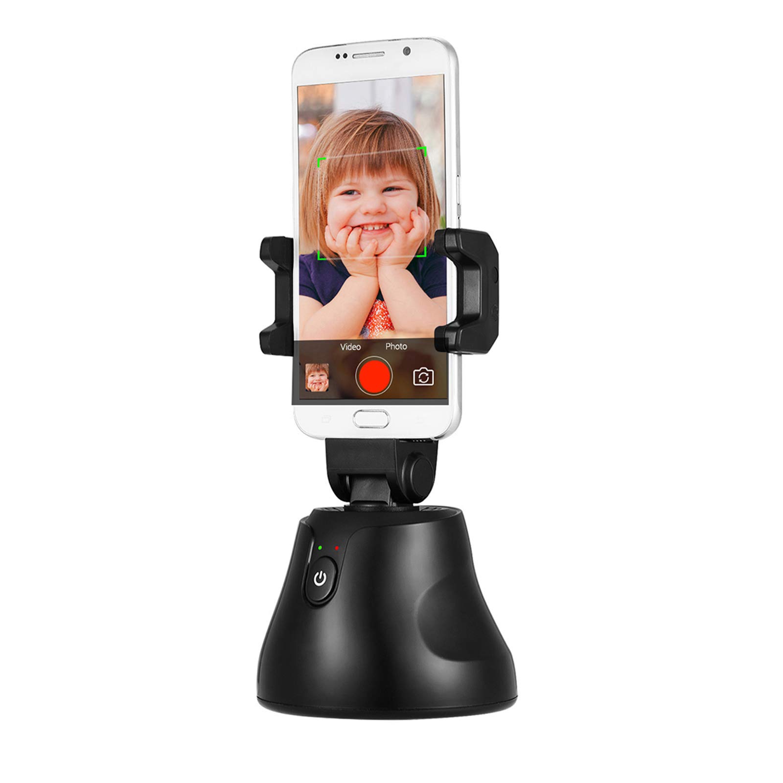 Camera auto Tracker 360° Rotate Around for Phone-Android Phone Smartphone Sport Mode/Object Face Tracking Motion/Smart Shooting Camera Phone Mount Flexible Tripod Stand for Selfies/Vlogging/Streaming
