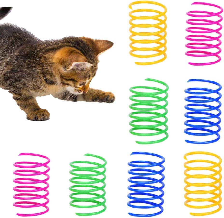 Kitty Boinks – 10 Stück Katzen-Spielzeug, Bunte Nylon-Boinks Zum Hüpfen & Jagen