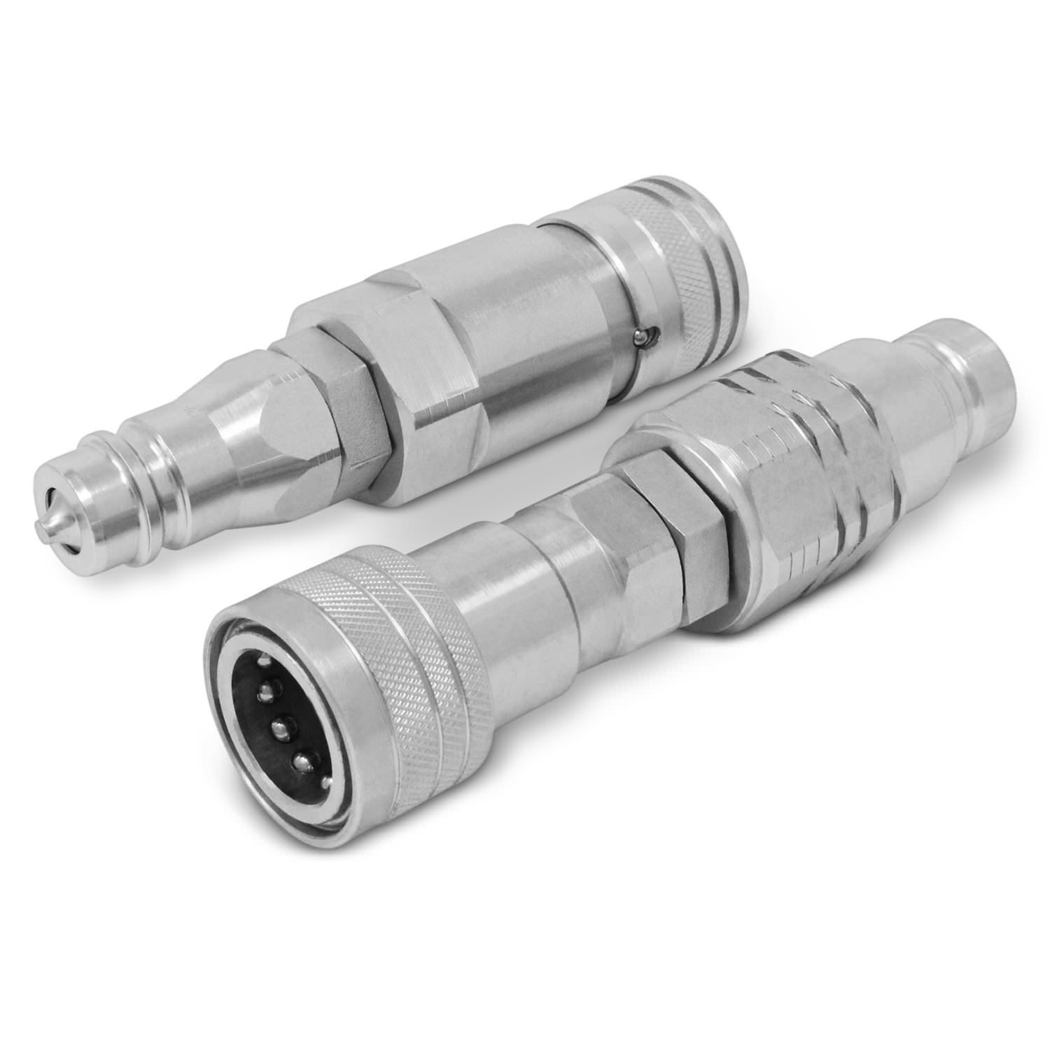 Flat Face ISO 16028 to Ag ISO 5675 Pioneer Style Hydraulic Quick