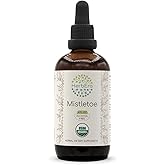 HerbEra Mistletoe B120 USDA Organic Tincture | Alcohol-Free Extract, High-Potency Herbal Drops | Certified Organic Mistletoe (Viscum Album) Dried Herb (4 oz)