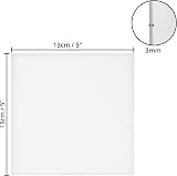 Belle Vous 24 Pack Blank Canvas 13x13cm 5x5in Pre Stretched Panels view 2