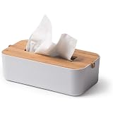 Lexon LH39W8 Pot pour Brosse à Dent, Bambou, Blanc, 8,4 x 8,4 x 10,5 cm - Bricolage