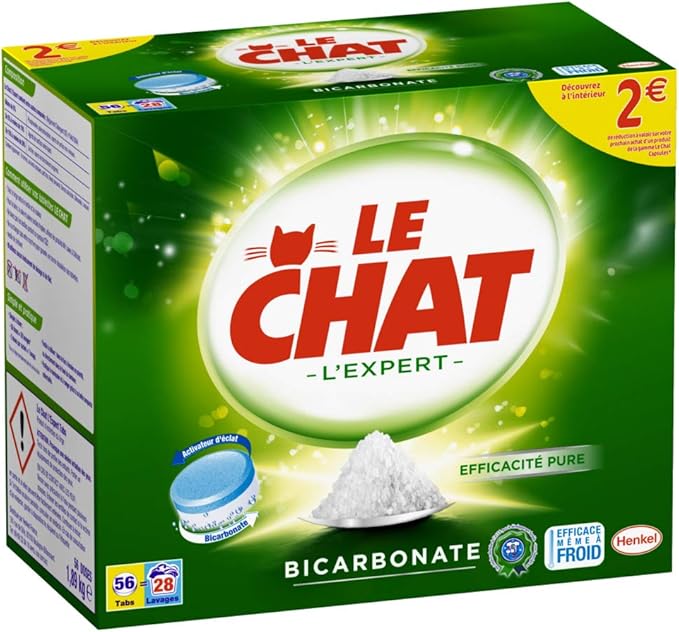 Le Chat Lexpert Bicarbonate Lessive En Tablettes 56 Lavages