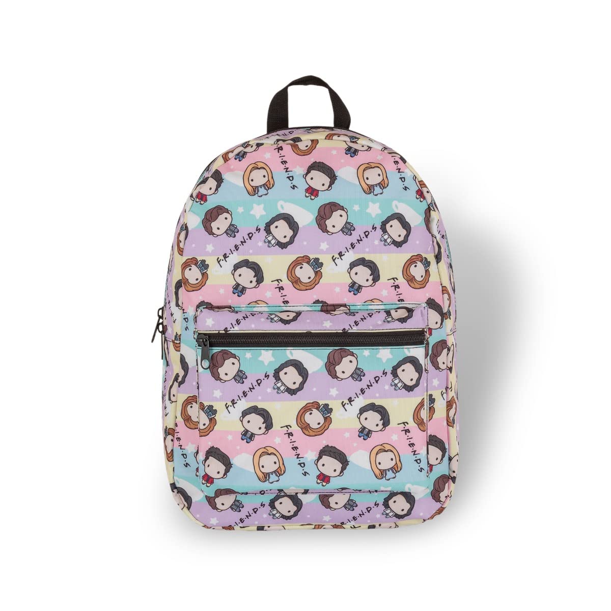Friends Pastel Chibi Backpack, fits A4 with internal padded laptop/tablet pouch