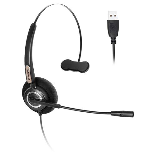 Computer Headset Mono Usb Headset With Microphone NC-181 On-Ear