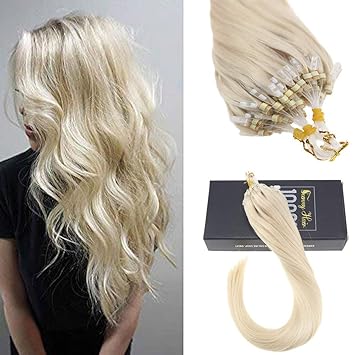 24 60 Sunny 24 Inch Micro Ring Loop Remy Human Hair