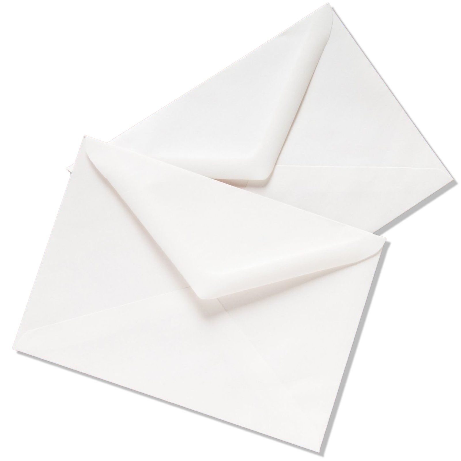 100 5" x 7" White Envelopes for Cards and Invitations - 133mm x 184mm 100gsm Premium by Octopus Crafts