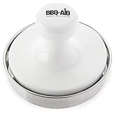 BBQ-Aid Burger Press - Evenly Cooked, Tasty Burgers - Made with a Porcelain Press and Stainless Steel Bottom - This Hamburger Patty Maker for Grilling is a Notch Above