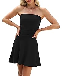 OFEEFAN Womens Summer Dresses 2025 Strapless Tube