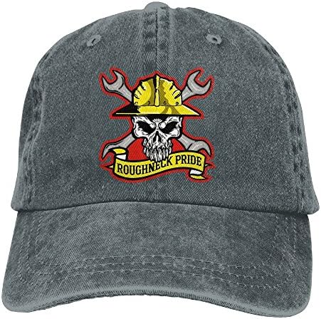 ROUGHNECK Oilfield, Oil Rig Drilling Worker Skull Unisex Adjustable Fashion Cowboy Cap