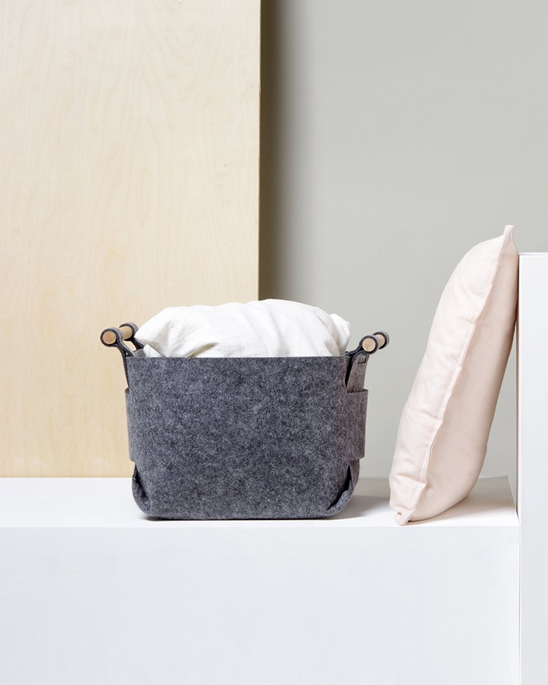 amazon storage baskets on Amazon Com Large Felt Storage Basket With Peach Handles Toy Organization And Magazine Holder Handmade