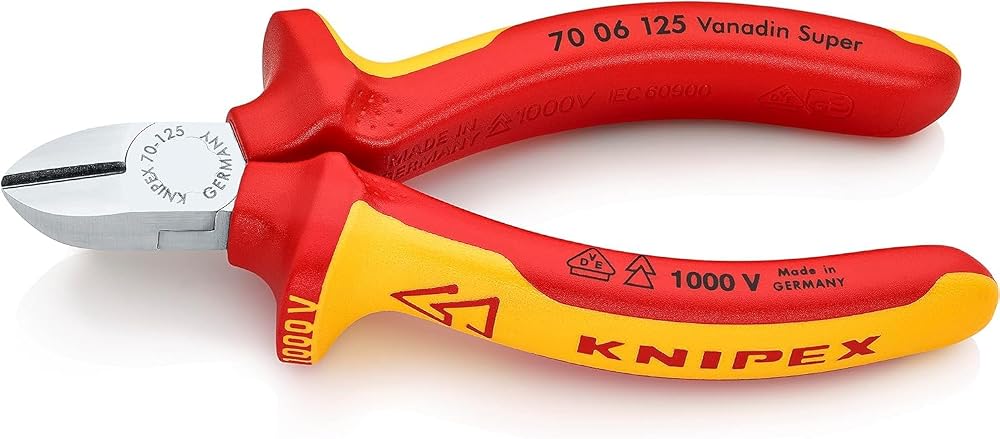 KNIPEX Diagonal Cutter 1000V Insulated 125 mm 70 06 125