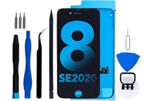 IGLOFIX for iPhone 8/SE 2020 2nd Generation Screen Replacement Kit, 4.7" LCD Retina FHD Display 3D Touch Digitizer Assembly with Repair Tools and Frame Adhesive (Black)