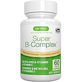 Igennus Super B-Complex - High Strength & Sustained Release Methylated B Vitamins, B12, B6, Methyl Folate & Vitamin C, For Wo
