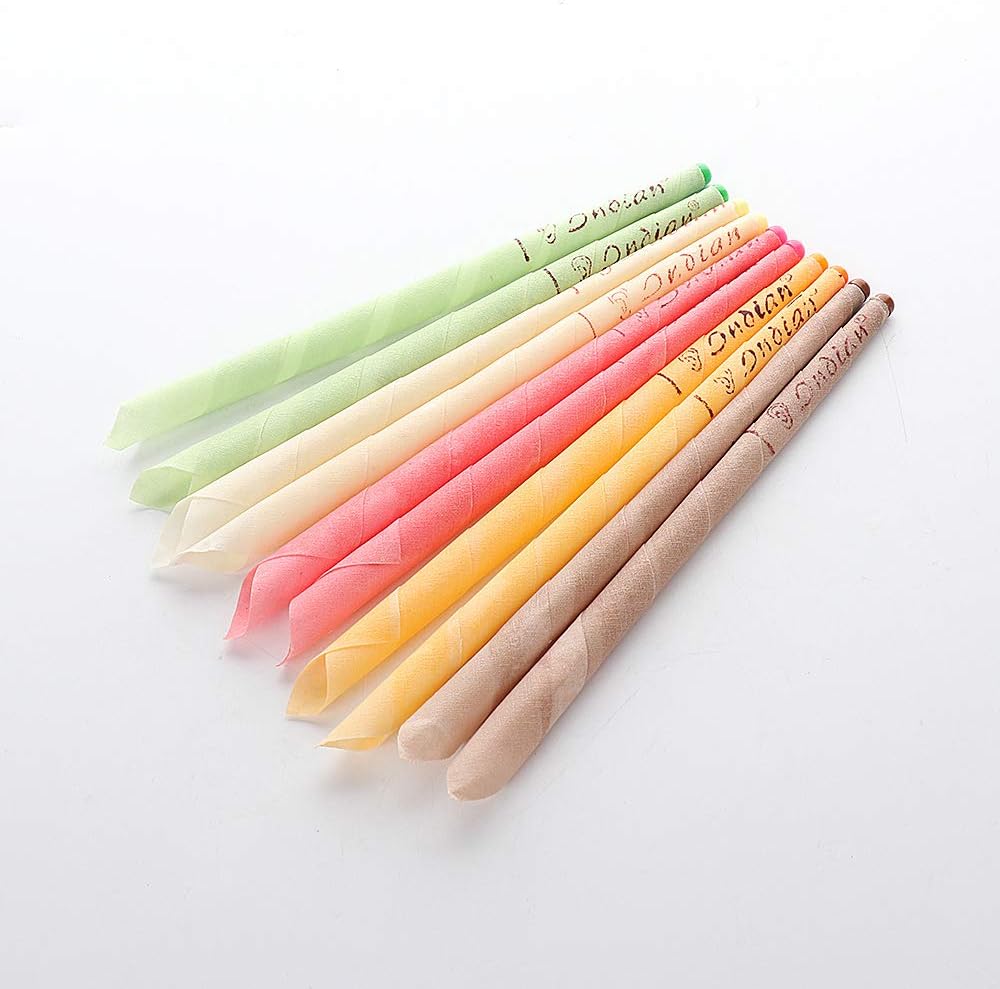 10Pcs Beeswax Candling Cones,Natural Cones Beeswax,Scented Ear Wax