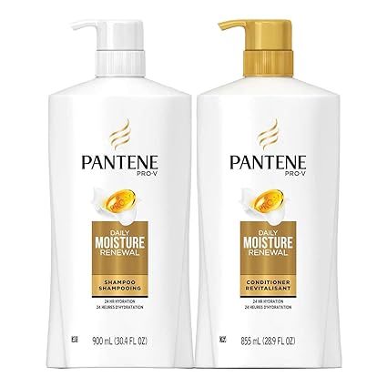 Pantene Pro V Daily Moisture Renewal 30 4 Fl Oz 900ml Shampoo 28 9 Fl Oz 855ml Conditioner Set Amazon Com Grocery Gourmet Food