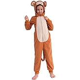 Wizland Animal Costume for Kids, Leopard Cow Monkey Reindeer Tiger Dalmatian Snowman Santa for Christmas Halloween