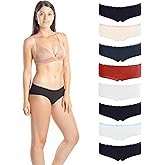 Emprella Boyshort Underwear for Women, Multi Pack Womens Cotton Panties Boy Shorts Slip