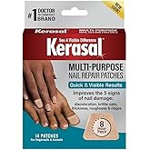 Kerasal Multi-Purpose Nail Repair Patches - 14 Count - Nail Repair for Damaged Nails, 8-Hour Nail Treatment Restores Healthy 