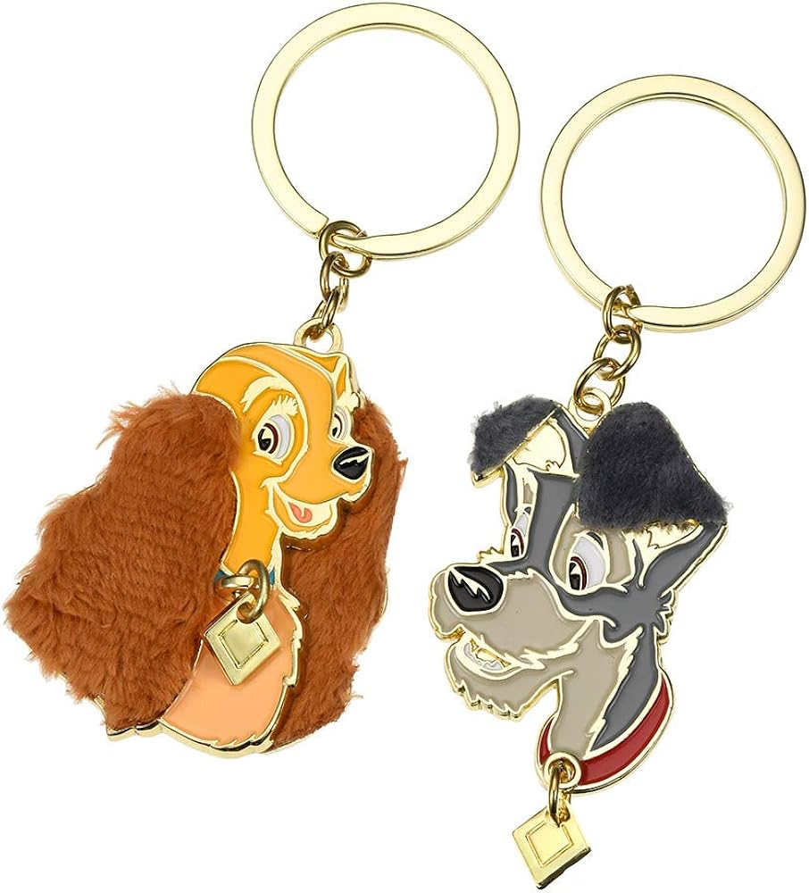 ディズニーストア 公式 キーホルダー キーチェーン レディ トランプ ペア キーホルダー チェーン Amazon