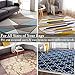Rose Home Fashion Non-Slip Area Rug Pad 9 x 12 Ft - Protect Floors While Securing Carpet Rug and Making Vacuuming Easier 9' x 12', Whites (SYNCHKG114154)