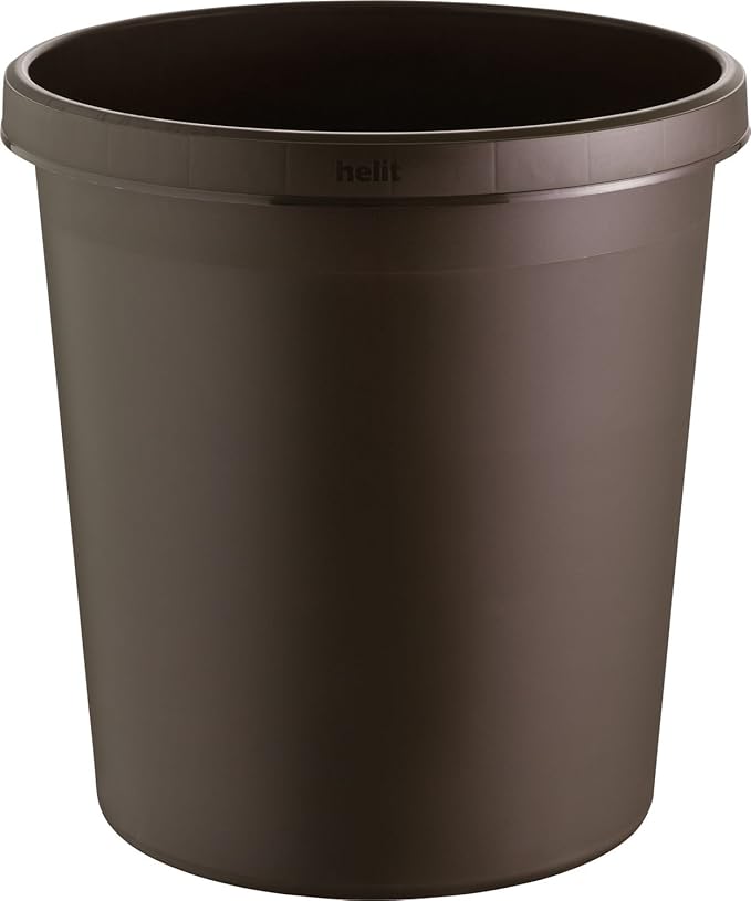 Helit H6105875 - Papierkorb the german 18L, braun