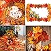 1100 Pcs Fall Leaves Artificial Maple Leaf for Thanksgiving Christmas Autumn Table Fall Decor,Fake Maple Leaves Autumn Fall Weeding Decorations for Reception,Party,Indoor Outdoor Wreath