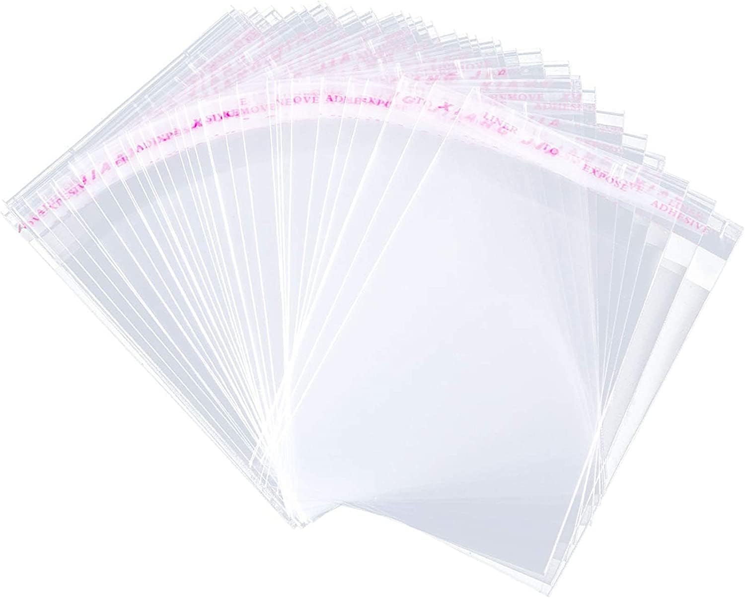 Photo 1 of 400 Pcs 2'' x 3'' Clear Resealable Cellophane Cello Bags Resealable Adhesive on Flap Self Sealing OPP Poly Bag Tiny Clear Self Seal Plastic Poly Bags for Jewelry Candies Cookies Decorative