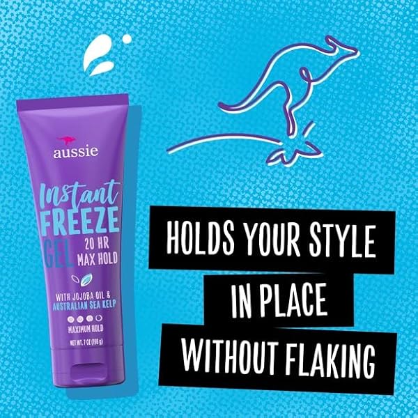 AUSSIE INSTANT FREEZE GEL MAXIMUM HOLD 7 OZ