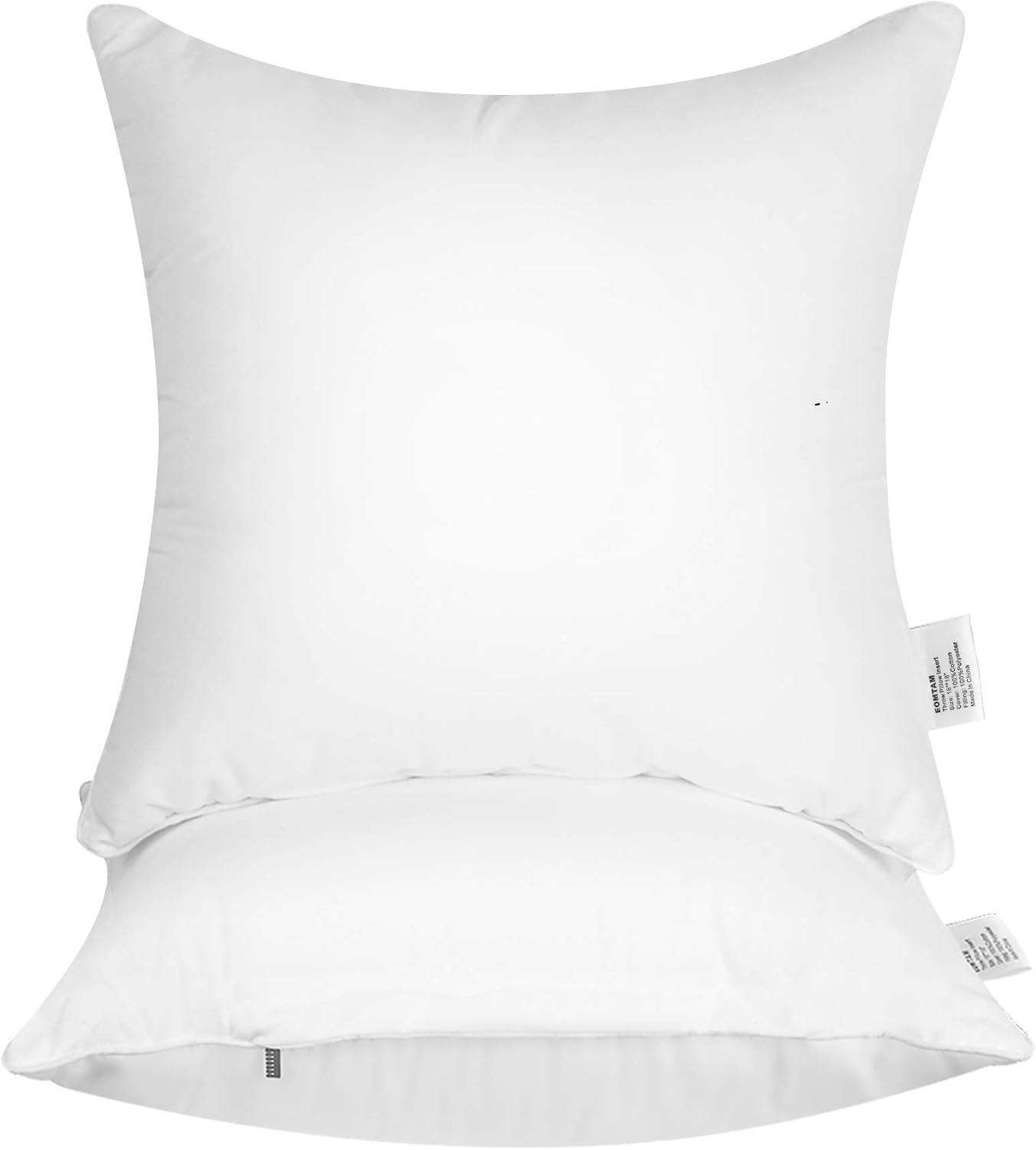 18x18 Pillow Inserts Pack of 2 ,Throw Pillow Inserts with 100% Cotton Cover (18'' x 18'',2Pack): Kitchen & Dining