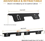 VANROUG 4Pcs Stainless Steel Stove Gap Covers Adjustable 13.8-27.5in Black view 2