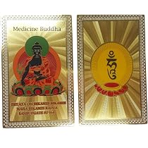Amazon.com: DMtse Feng Shui Medicine Buddha Health Talisman Card ...