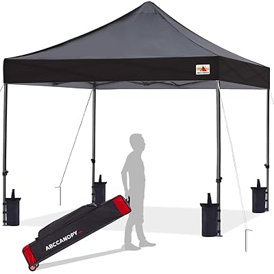 Buy Abccanopy Patio Pop Up Canopy Tent 10x10 Commercial Series Black Online In Indonesia B01aqih2o2