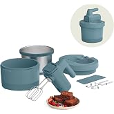 bella 3.5 Qt Hand &amp; Stand Mixer, 2 in 1 Electric Mixer with Bowl, Surf